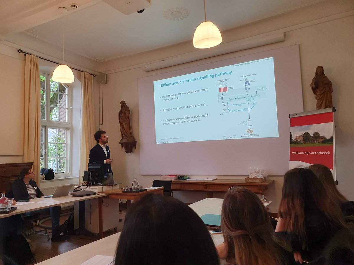 Barbara Franke (@bfranke_lab) on Twitter photo Now talking is <a href="/giufanelli/">Giuseppe Fanelli</a> from Bologna, talking about the role of pharmacological treatments on insulin resistance and cardiometabolic conditions. <a href="/_MariekeKlein_/">MariekeKlein</a> <a href="/Janita10231/">Janita Bralten</a> Now talking is <a href="/giufanelli/">Giuseppe Fanelli</a> from Bologna, talking about the role of pharmacological treatments on insulin resistance and cardiometabolic conditions. <a href="/_MariekeKlein_/">MariekeKlein</a> <a href="/Janita10231/">Janita Bralten</a>