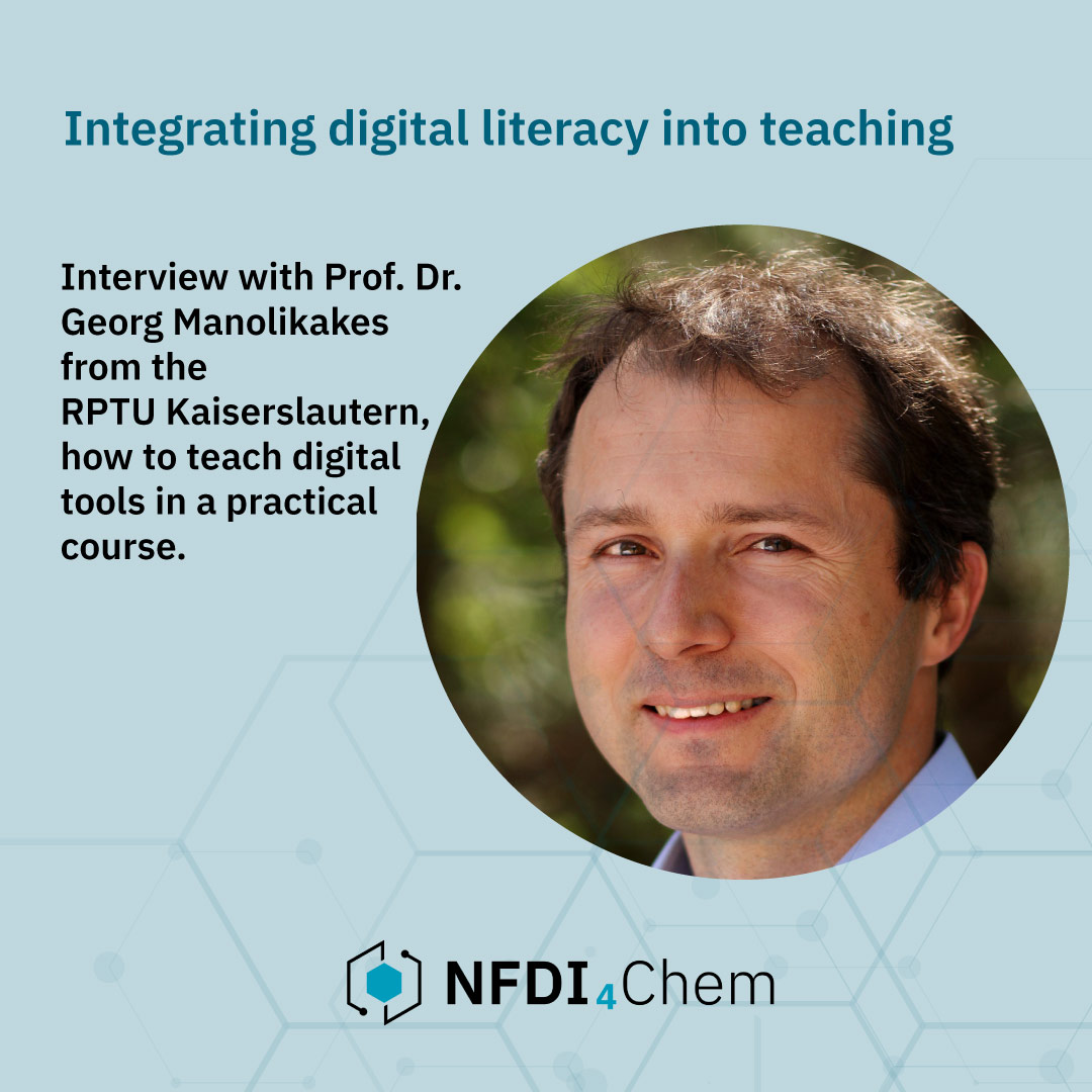 Changing curricula at German universities can sometimes be difficult. Our interview with Prof. Manolikakes from RPTU Kaiserslautern shows that it is still possible to use RDM and ELN in teaching.
 
bit.ly/3JfDaAo 

#chemistry #Chemie #researchdata #rdm #fairdata #fdm