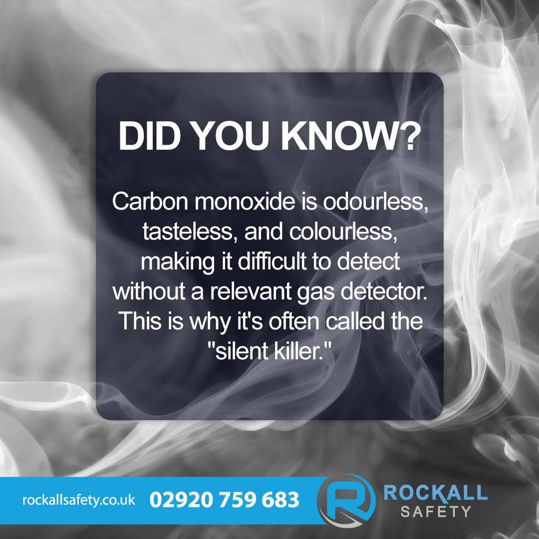 Odourless, tasteless, and colourless, and difficult to detect without a relevant gas detector. This is why it's often called the 'silent killer.'

For more information on gas detectors that can detect carbon monoxide, click here: rockallsafety.co.uk/product-catego…

#oilandgas #gasdetection