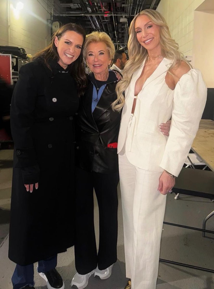 Linda McMahon is was backstage at WrestleMania this weekend.