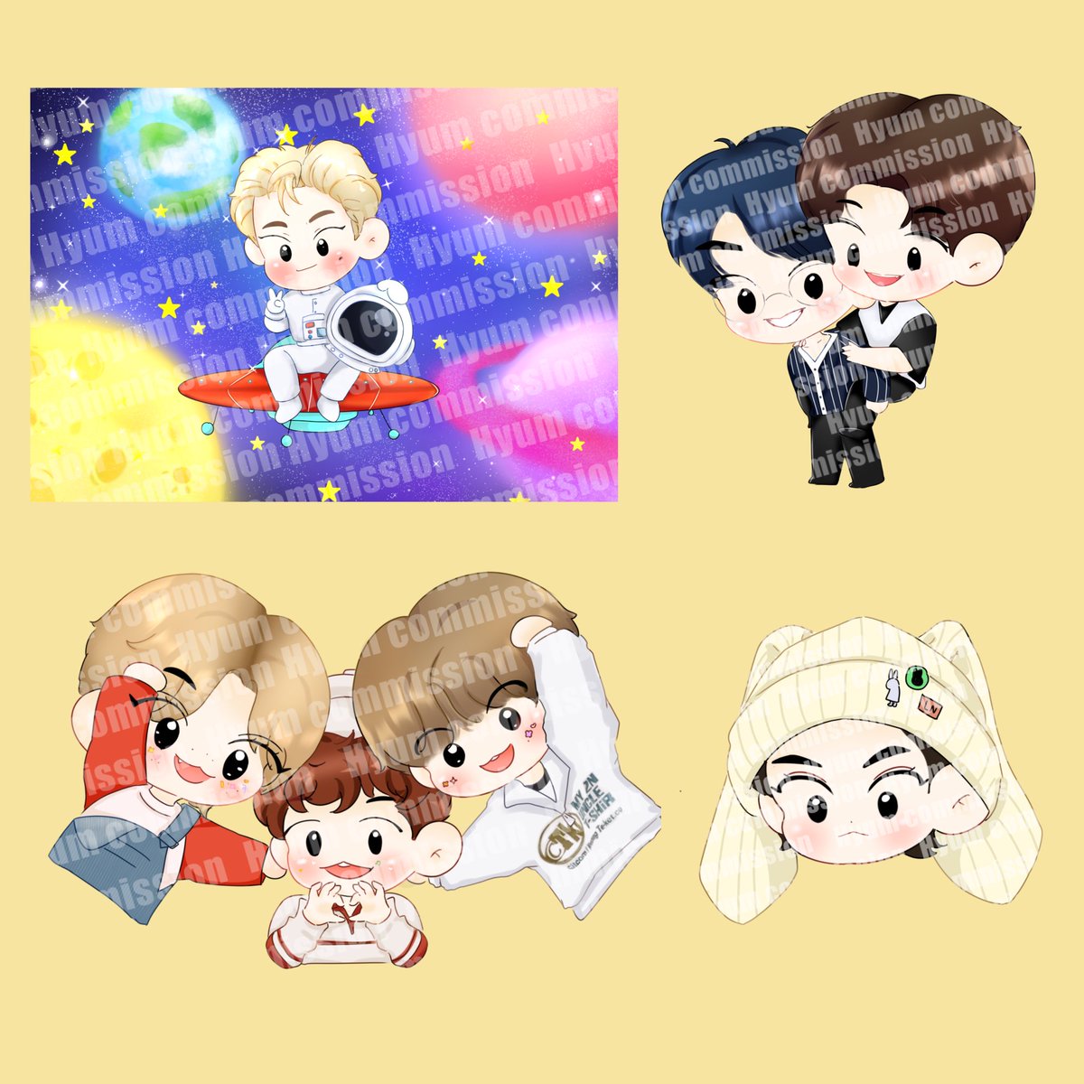 FanartHyum's tweet photo. @hyum0320 แวะมาลงผลงานเพิ่มเติม งานโปสการ์ด ของขวัญงานแต่งงาน ก็รับวาดนะคะ สอบถามได้ทาง DM เลยค่ะ🥰🥰 

#commissionsopen #CommissionTH #รับวาดรูป #commission https://t.co/o4ncFrpFgL