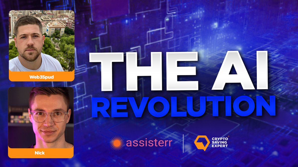 Join us today at 10am BST for an exclusive live discussion with the founder of @assisterr🤖🤝 A data layer for decentralised AI, #Assisterr aims to reshape the knowledge economy by establishing an infrastructure layer for Community-Owned #AI Models Do not miss out - tune in to