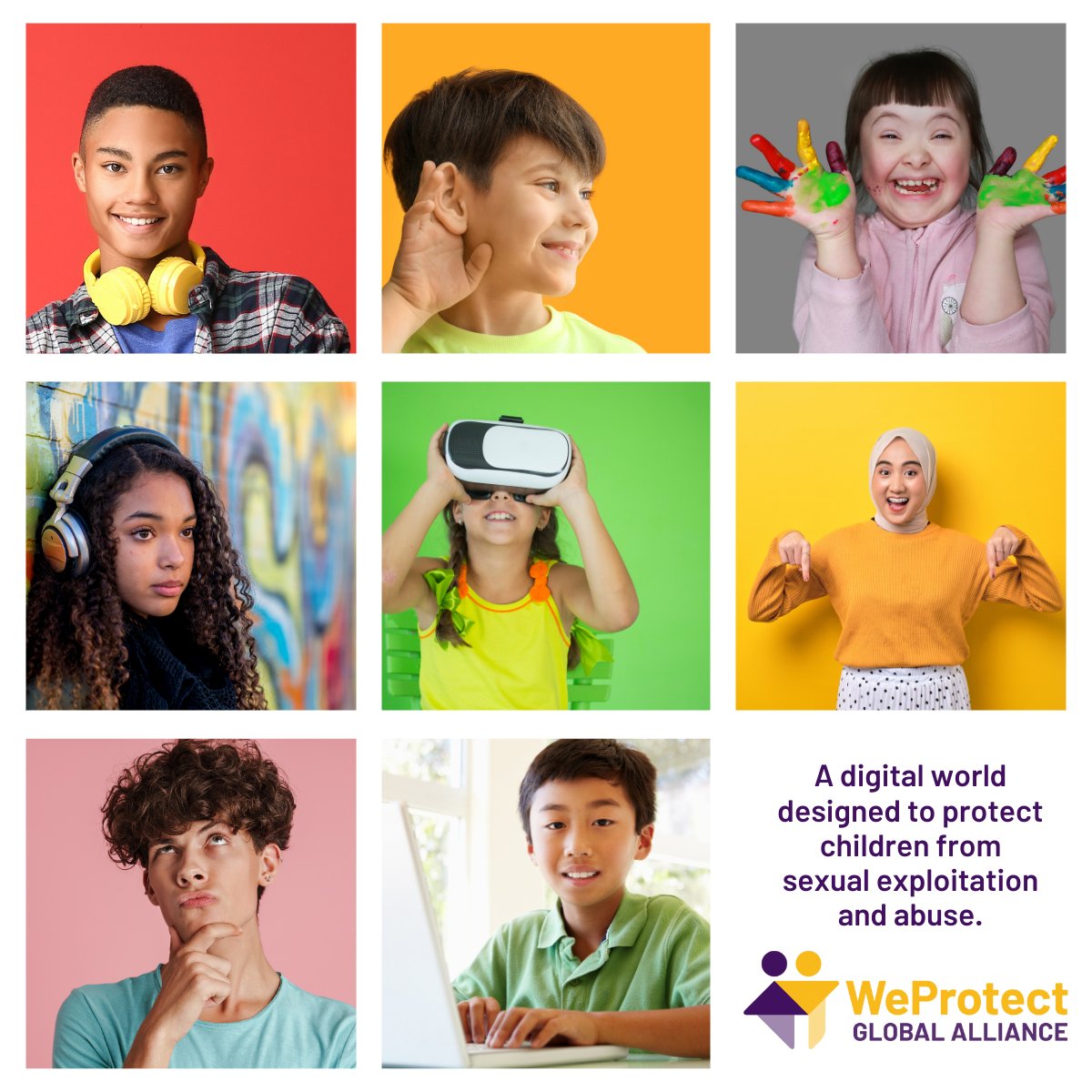 All children deserve to enjoy a digital world which is safe from sexual exploitation and abuse. ❤️ 💙💚💜🧡💛 #safeonline