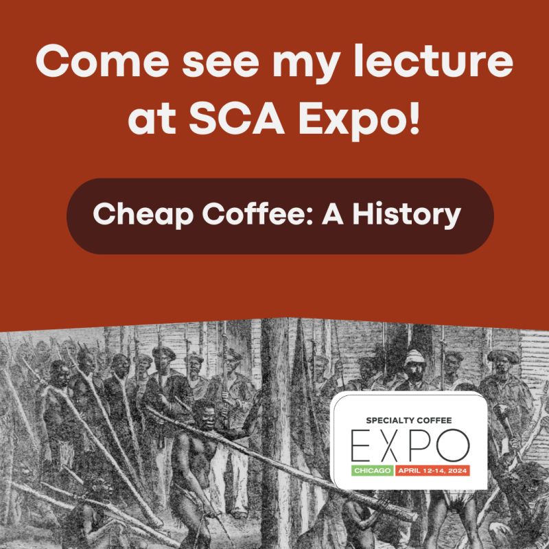 Jonathan Morris (@coffeehistoryjm) on Twitter photo Looking forward to presenting a live version of the #AHistoryofCoffeepodcast with <a href="/FilterStories/">Filter Stories Podcast</a> entitled Cheap Coffee: A History! at <a href="/SpecialtyCoffee/">Specialty Coffee Association</a> Expo in Chicago.
Date: Saturday, April 13, 2024
Time: 10:15am - 11:15am
Room Number: S401ABC
#coffee #specialtycoffee Looking forward to presenting a live version of the #AHistoryofCoffeepodcast with <a href="/FilterStories/">Filter Stories Podcast</a> entitled Cheap Coffee: A History! at <a href="/SpecialtyCoffee/">Specialty Coffee Association</a> Expo in Chicago.
Date: Saturday, April 13, 2024
Time: 10:15am - 11:15am
Room Number: S401ABC
#coffee #specialtycoffee
