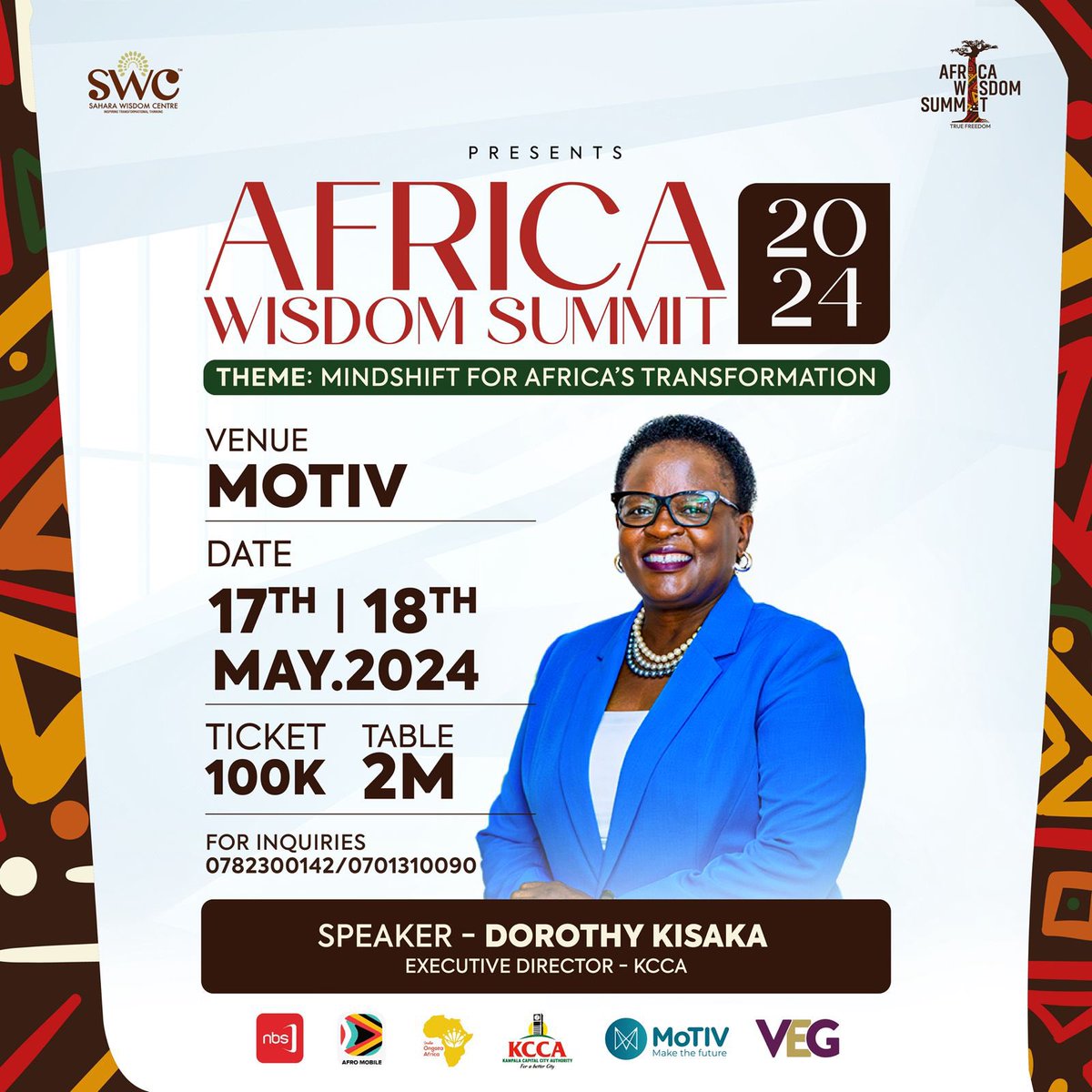 Dorothy Kisaka is a Ugandan lawyer and corporate executive who was appointed as the executive director @KCCAUG She’ll be speaking at the #AfricaWisdomSummit 17th to 18th May @MotivUG . Tickets go for 100k per person. #AfWS2024