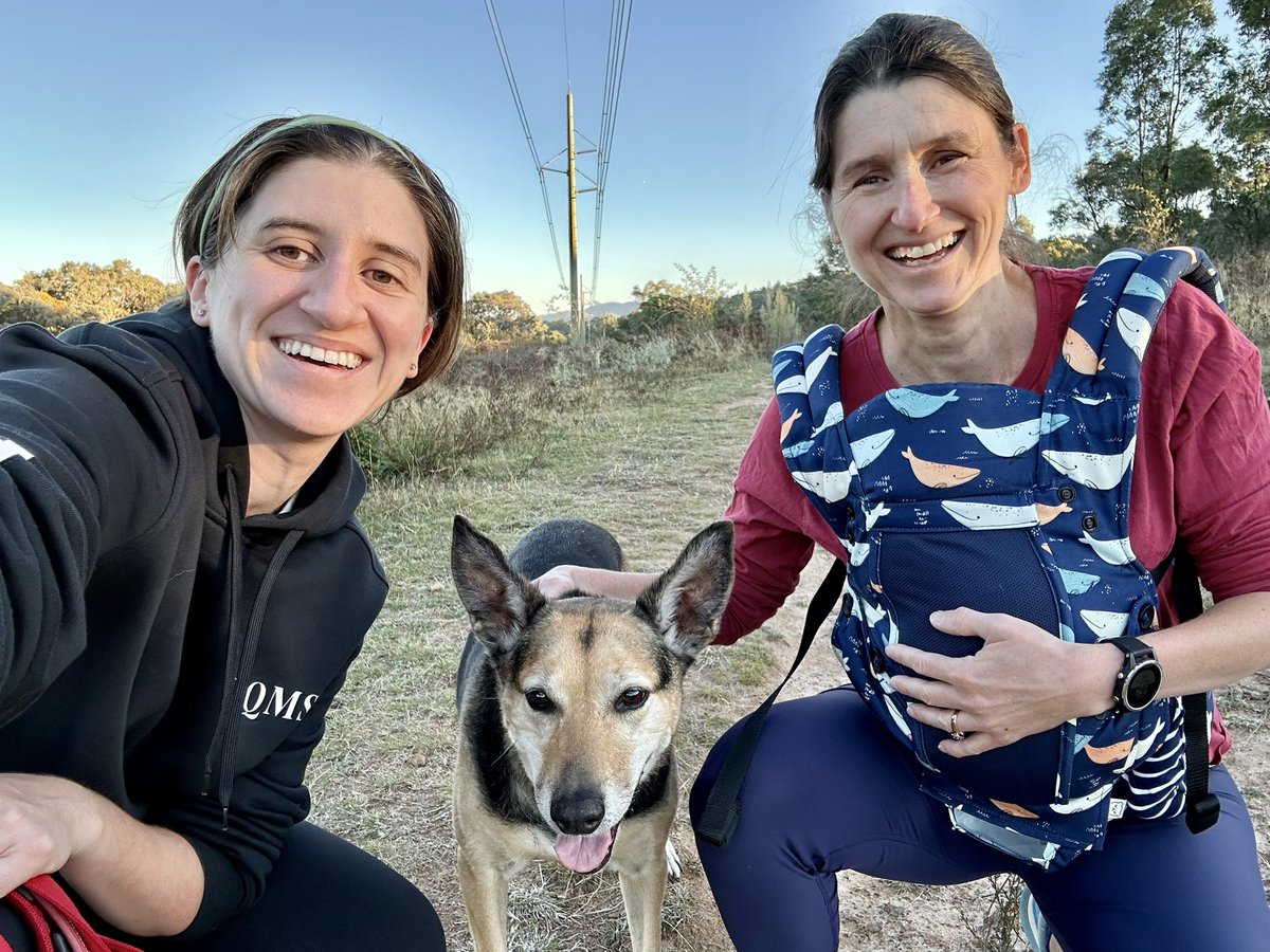 Angus taking his girls for a hike on a glorious Canberra afternoon ☀️