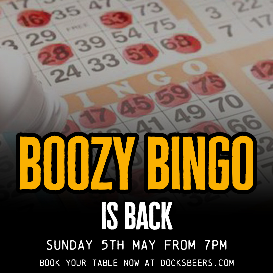 BOOZY BINGO IS BACK 🍻 You loved our first ever Boozy Bingo, so we've brought it back for the next Bank Holiday weekend, the 5th May! From 7pm, Dan will be hosting bingo in the taproom with plenty of drinks and prizes to be won. Book your table now and be quick as this got…