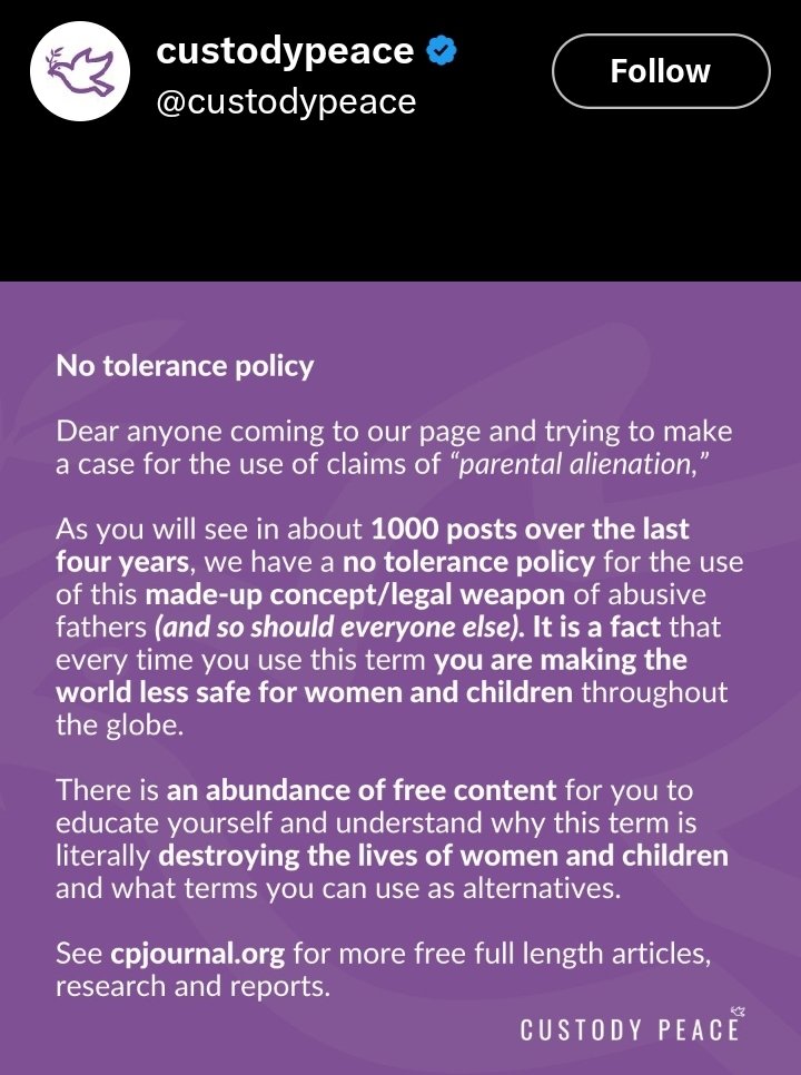 Awful post This abuse needs a name Victims (who have no experience of the toxic semantics associated with this term by Shera) discover 'Parental Alienation' It resonates with their experience They use the term expecting support and are accused of being an abuser -DARVO?