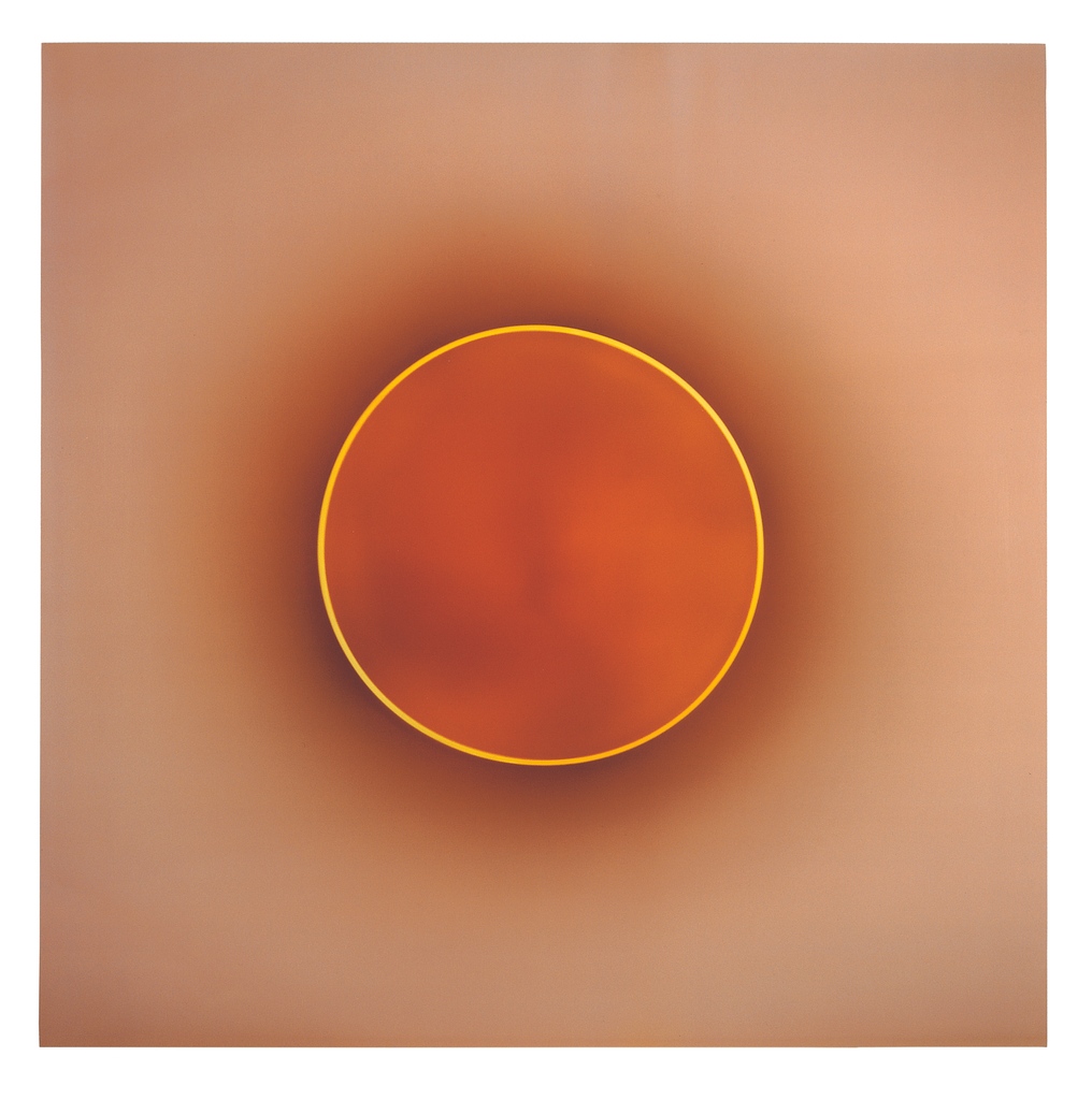 Today we shine a light on 'Towards a Solar Eclipse (18 May)' (1998) by British artist #GarryFabianMiller @PierArtsCentre.⁠ Known for his camera-less photography, Miller explores abstract picture-making by passing light through coloured glass and cut paper forms #solareclipse