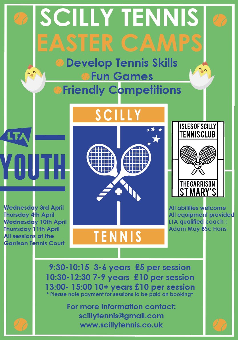 ScillyTennis's tweet photo. Last day of the Scilly Tennis Camps today. Adult tennis on Tuesday 
#tennis #scilly @the_LTA https://t.co/uWozyzue3U