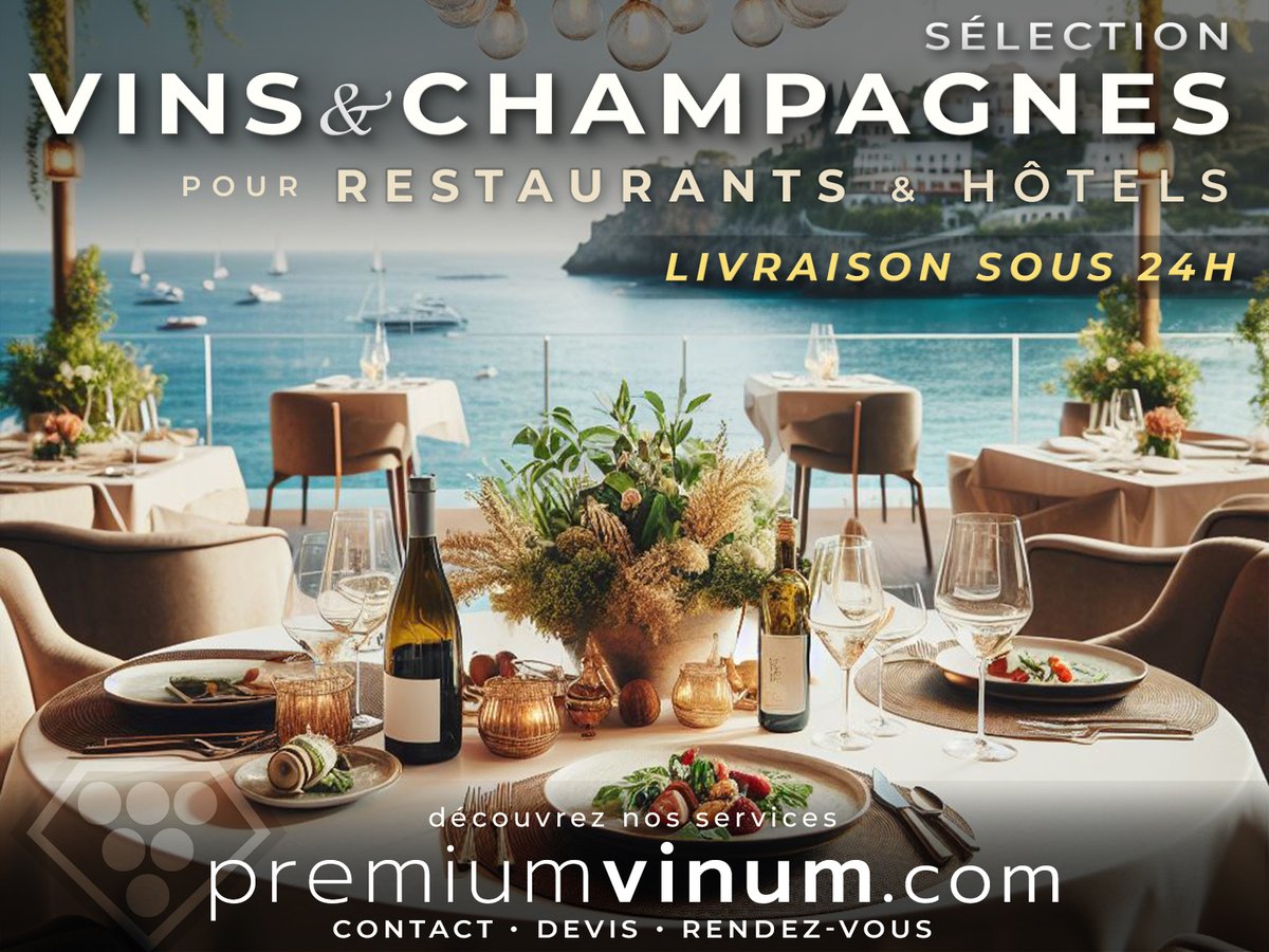 PremiumVinum's tweet photo. 🍷Choisissez les meilleurs vins et champagnes pour vos clients avec Premium Vinum ! ⭐️Livraison sous 24h partout en France ⚡️gratuite dans le Var, Bouches-du-Rhône, Alpes-Maritimes et Monaco🥂
#PremiumVinum #Vin #Champagne #Restaurants #Traiteurs #Hôtels #Gastronomie
#CotedAzur https://t.co/wEPfxRA46D