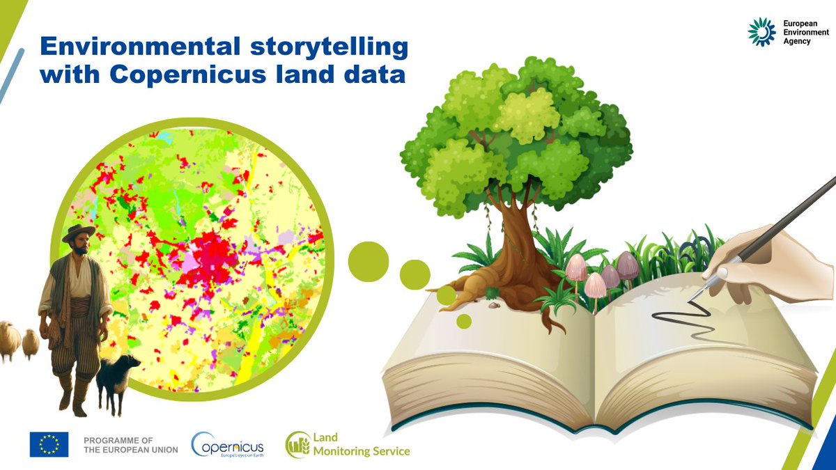 How can we tell captivating & impactful stories about land? 📚 🌍 In our latest feature article, we will explore how the fusion of data & #storytelling can prompt action & promote engagement with earth's landscapes. 👉land.copernicus.eu/en/news/enviro…