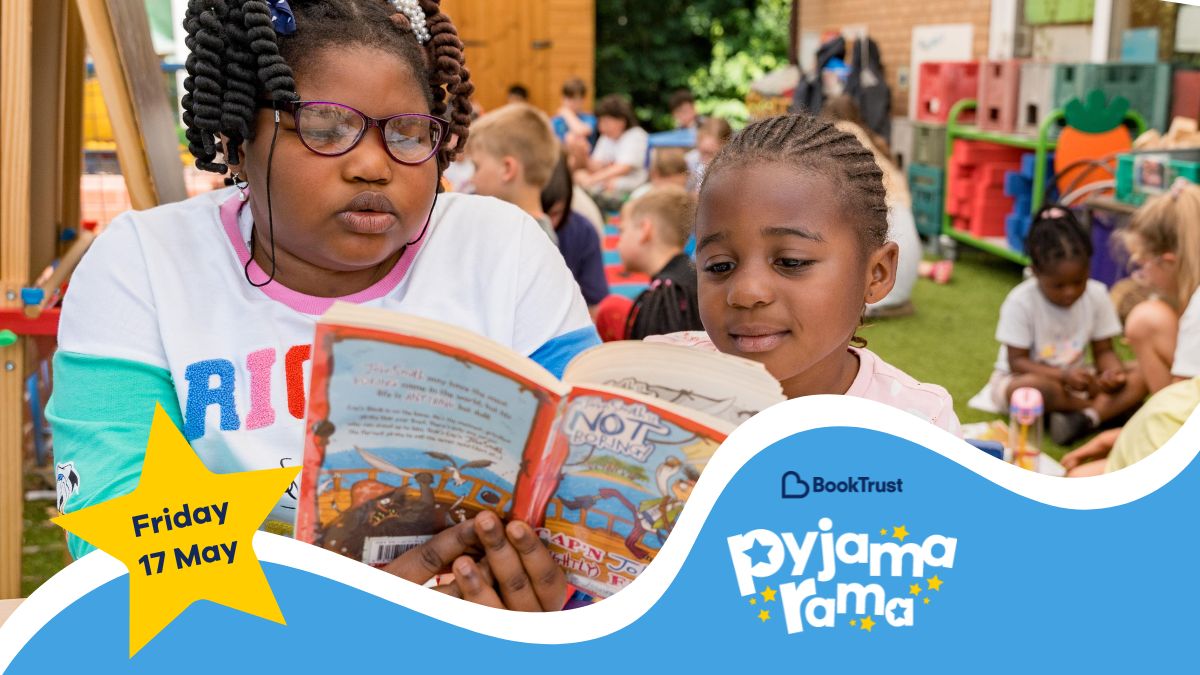 Psst! You know that little star that say '17 May'? That's when we'll be celebrating #Pyjamarama, but if that date doesn't work for you, no worries... you can join in the fun whenever you like! So find out more and register to take part today 👇 booktrust.org.uk/support-us/pyj…