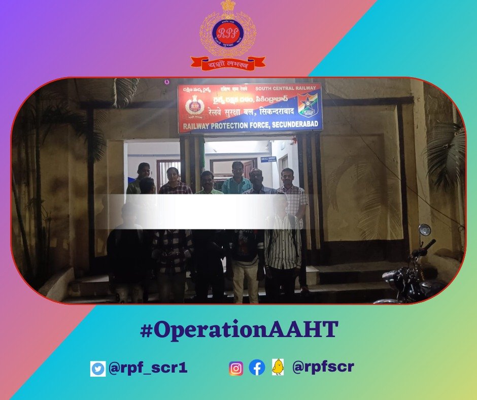 IPF/Sirpur Kagaznagar & RPF's joint operation rescued 7 children from potential trafficking on Tr.No. 12792 Exp. 4 traffickers apprehended, 5 children now safe. #ChildProtection #AntiTrafficking #OperationAAHT @BBAIndia @RPF_INDIA @SCRailwayIndia