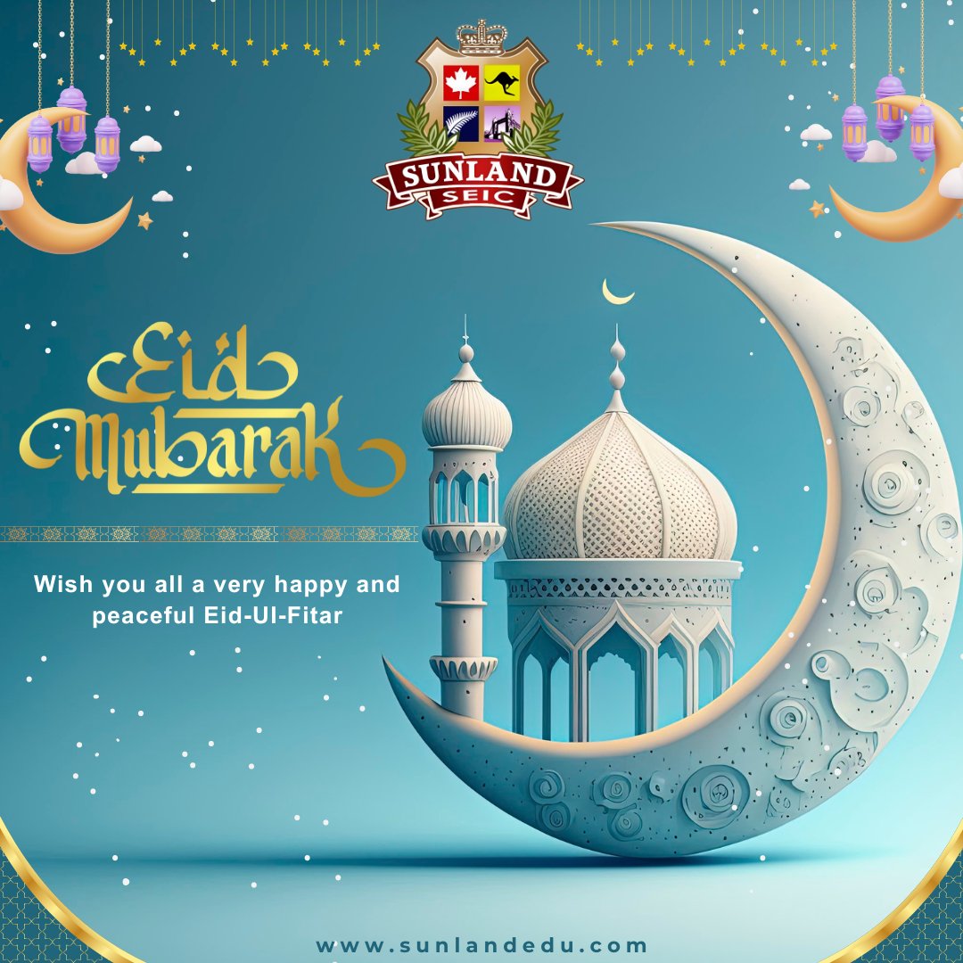 🌟Let's celebrate Eid-Ul-Fitar together with Sunland Education! 🕌✨ May this special day bring you lots of happiness and blessings.
#EidMubarak #EidUlFitar #Ramadan2024 #EidCelebration #EidJoy #EidVibes #EidFamilyTime #EidBlessings #EidLove #EidHappiness #EidCommunity