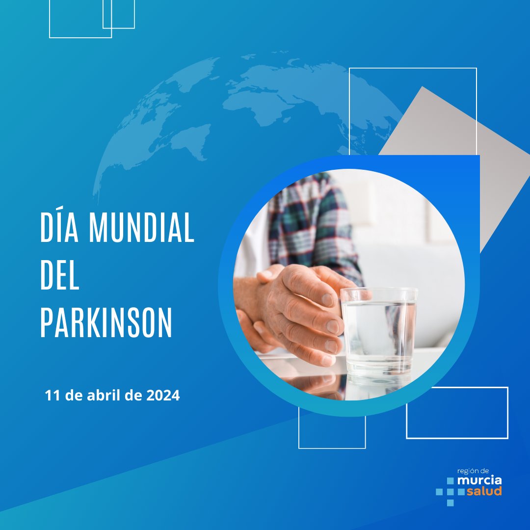 📣#MurciaSalud se suma a la conmemoración del #DíaMundialdelParkinson, que se celebra cada 11 de abril, para concienciar y sensibilizar sobre esta enfermedad neurodegenerativa que afecta a cerca de 6.000 personas en la Región 🗓️Esta fecha coincide con el aniversario del…