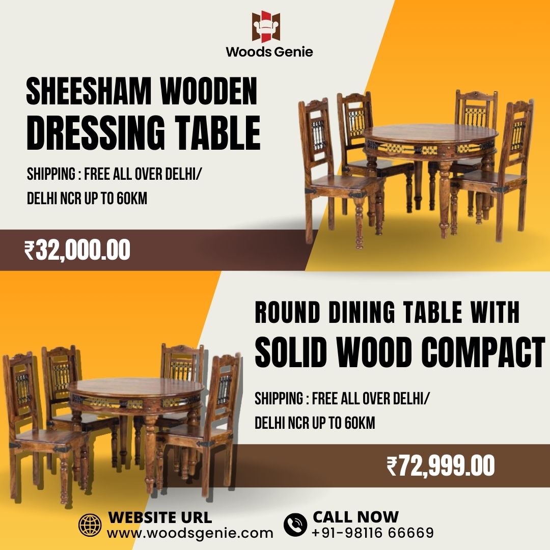 Make Customize Dining Table with Sheesham Wooden
Shipping : Free all over Delhi/ Delhi NCR up to 60km.
woodsgenie.com/product/sagwan…
#woodsgenie #orthocare #krishnatraders #bed #sofa #interior #noida #dining #sofa #aloeveramattress #lounger #bedroom #furniture #dressing #mattress
