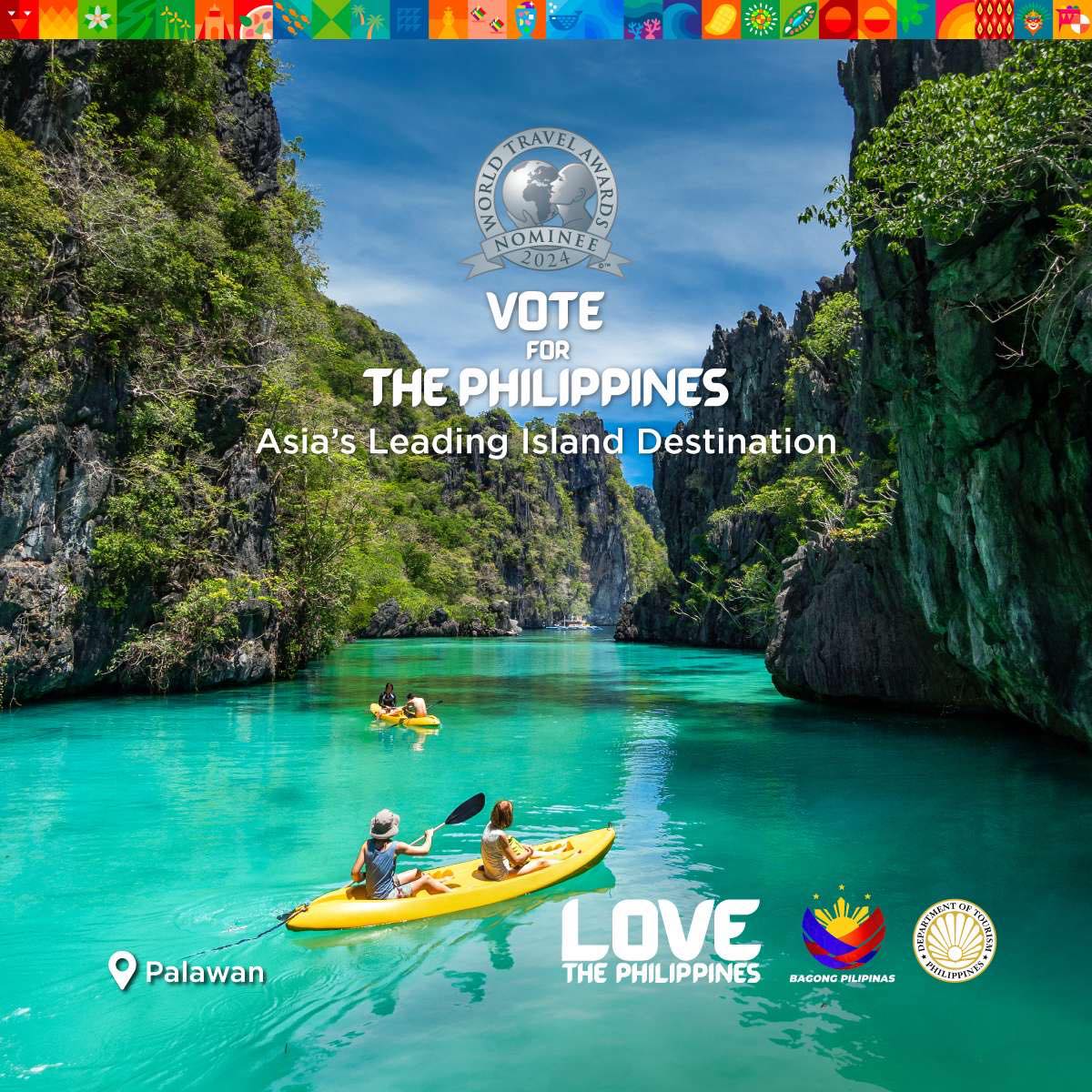 PTVph's tweet image. ANG GANDA MO, PILIPINAS!🇵🇭💞
Patuloy na namamayagpag sa buong mundo ang ganda ng lupang hinirang— #Pilipinas matapos maging isa sa mga nominadong bansa sa Asia sa World Travel Awards (WTA) 2024.
(1/4)