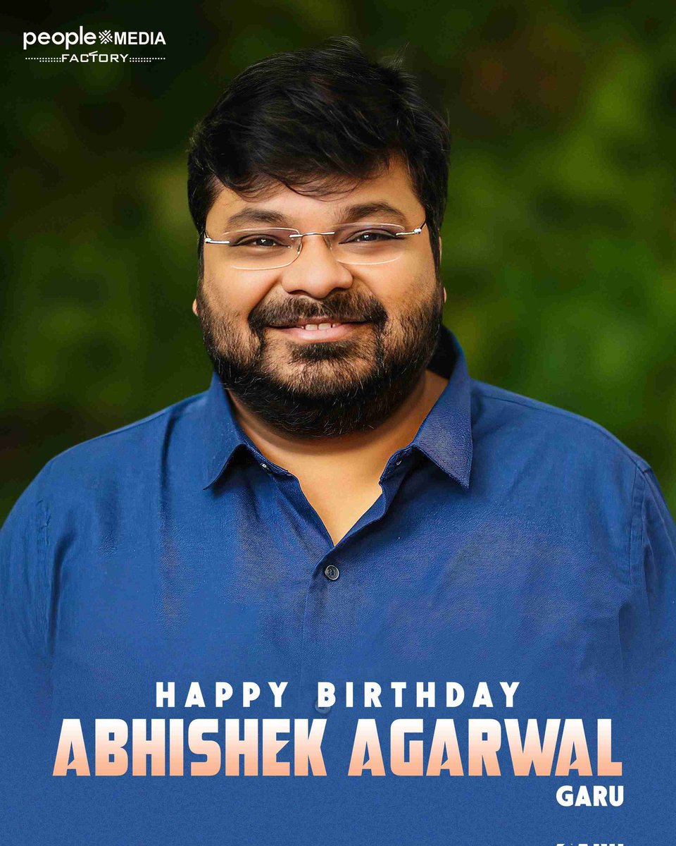 Happy Birthday @AbhishekOfficl garu 🎉 Wishing you a year filled with success, joy, and countless memorable moments. #HBDAbhishekAgarwal