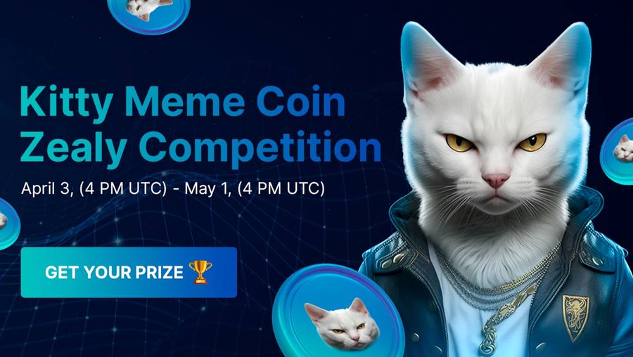 New airdrop: Kitty Meme Coin (USDT) Total Reward: 1,000 USDT Rate: ⭐️📷📷Winners: Top 100 Distribution: after airdrop ends  Airdrop Link: zealy.io/cw/kittymemeco…… #Airdrop #Airdrops #Airdropinspector #KittyMemeCoin #USDT #ZealyAirdrop #ZealyGiveaway #Memecoin #Memetoken