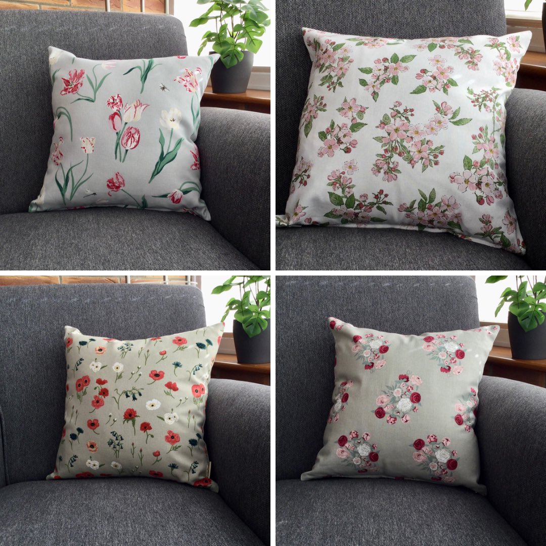 Four new floral cushions added to store. createdbytwoelevens.etsy.com All Sophie Allport designs, choose from Tulips, Blossom, Poppy Meadow or Peony’s. #MHHSBD #shopindie #earlybiz