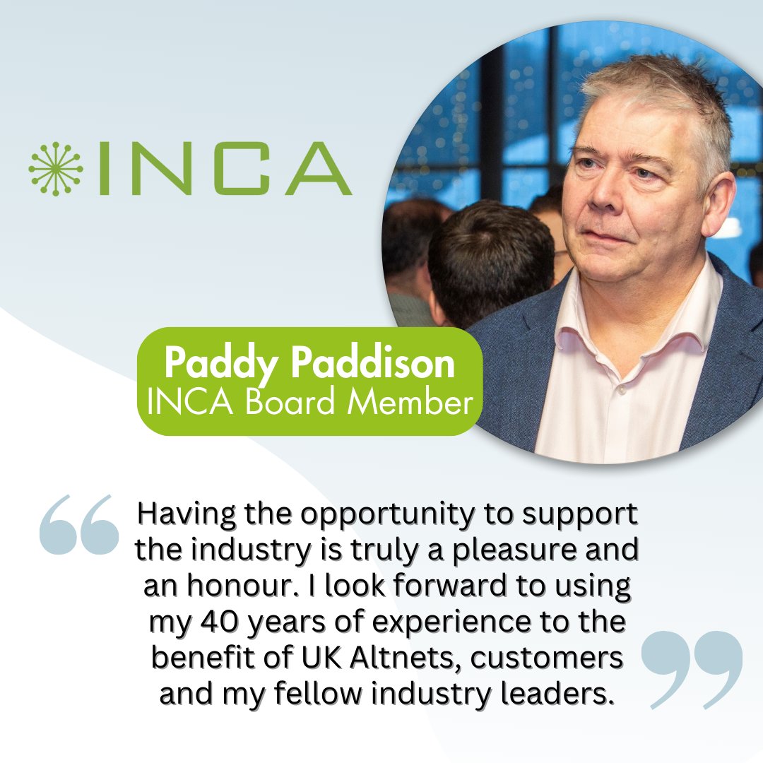 A warm welcome to our newest INCA board member, Paddy Paddison, Non Executive Director at @wildanet . Read what Paddy had to say about his new role⬇️ Welcome Paddy!