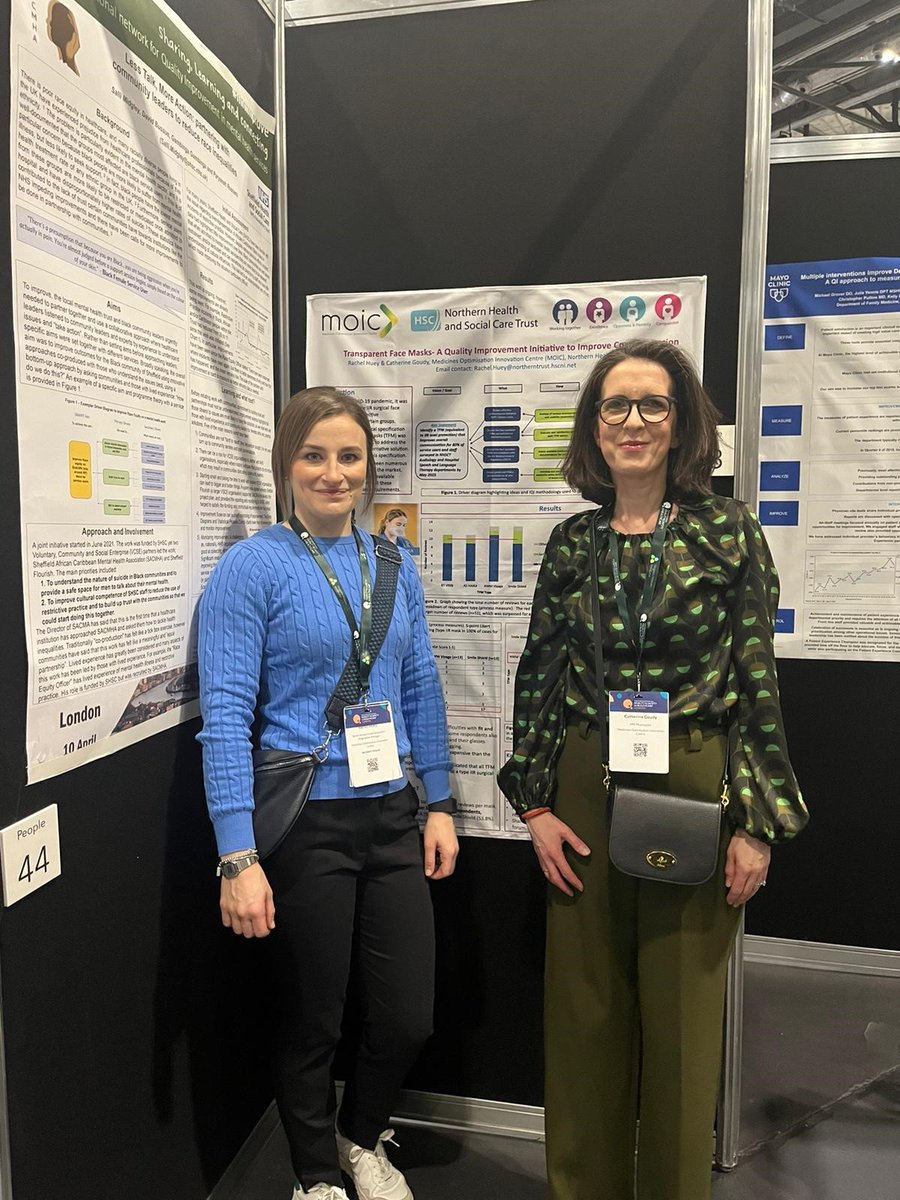 Rachel Huey and Catherine Goudy from MOIC are presenting a poster at the International Forum on quality and safety in healthcare held at the ExCel London #Quality2024
