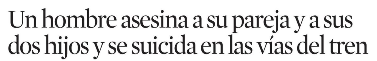 .#hablemosdesuicidio. Se recomienda que en el título no 'compitan' dos hechos: asesinato y suicidio. Se recomienda no decir cómo se suicida ala persona.