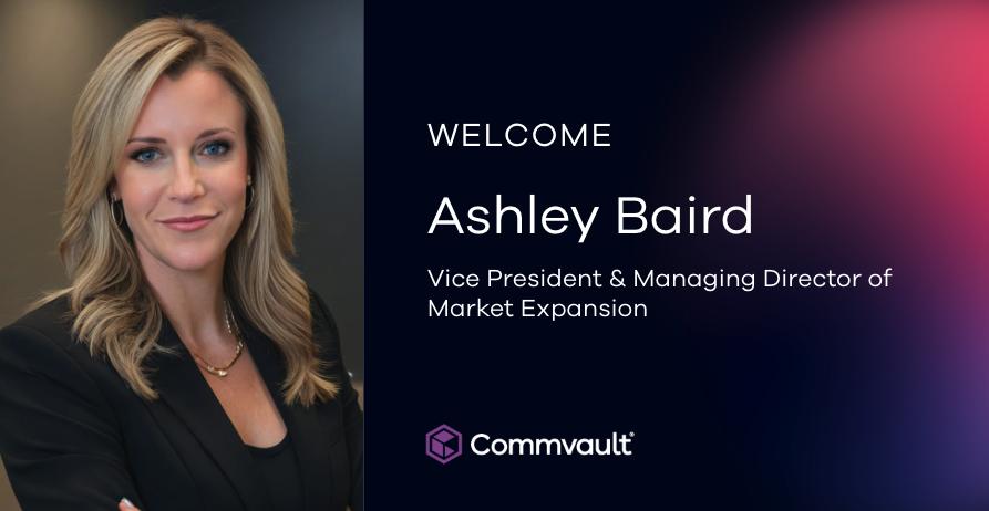 We're thrilled to have Ashley Baird join us as the Vice President & Managing Director of Market Expansion. With over 15 years of cloud expertise, Ashley will lead #Commvault's rapidly expanding hyperscaler business. Exciting times ahead! ow.ly/pYto30sBuMs