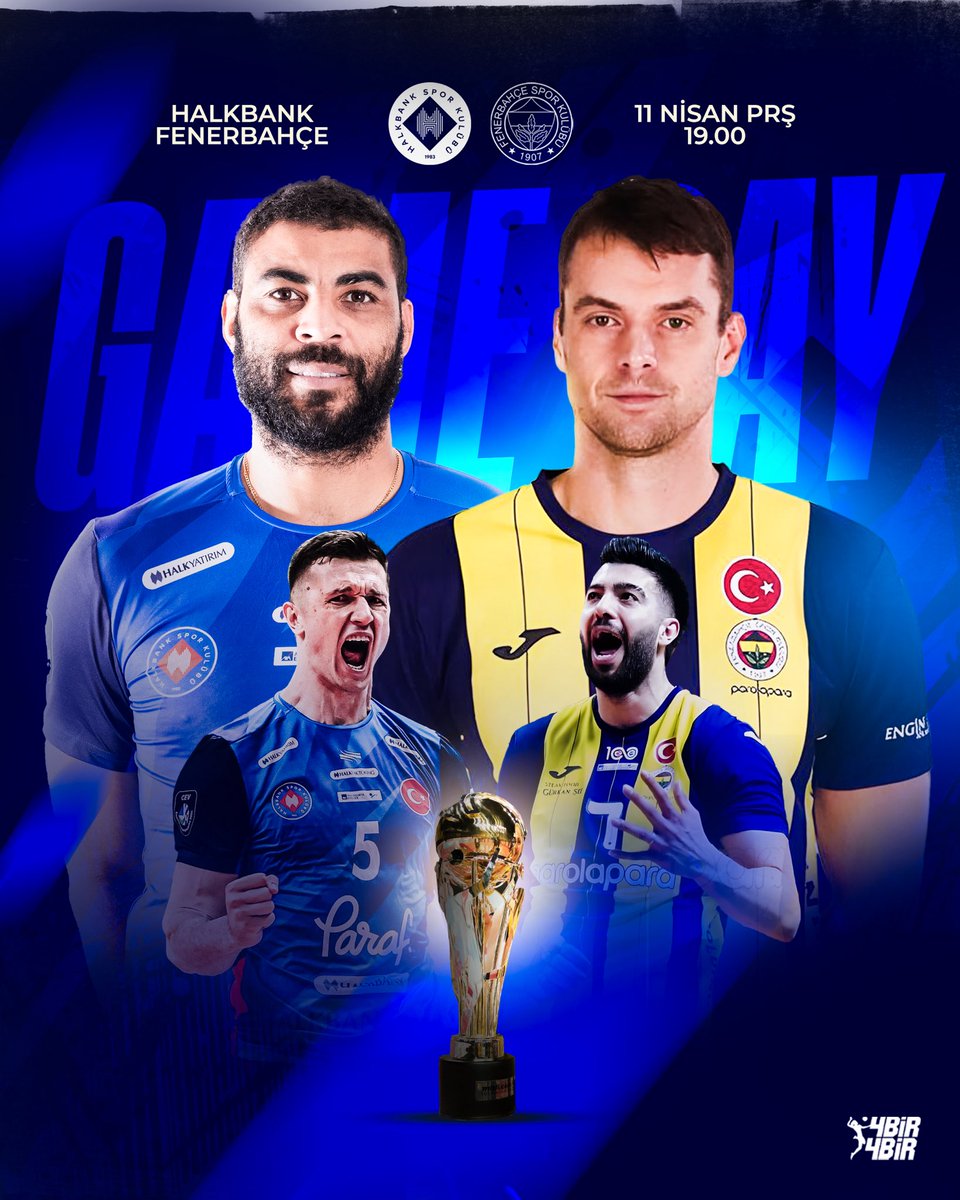 👀 FİNAL SERİSİNE HAZIR MIYIZ? 🏆 Axa Sigorta Efeler Ligi Final Serisi 1. Maç 🔵⚪️ Halkbank - Fenerbahçe Parolapara 🟡🔵 🕖 19.00 📍 TVF Ziraat Bankkart Spor Salonu 📺 TRT Spor Yıldız ✍️ Sizce karşılaşmayı hangi takım kazanacak?