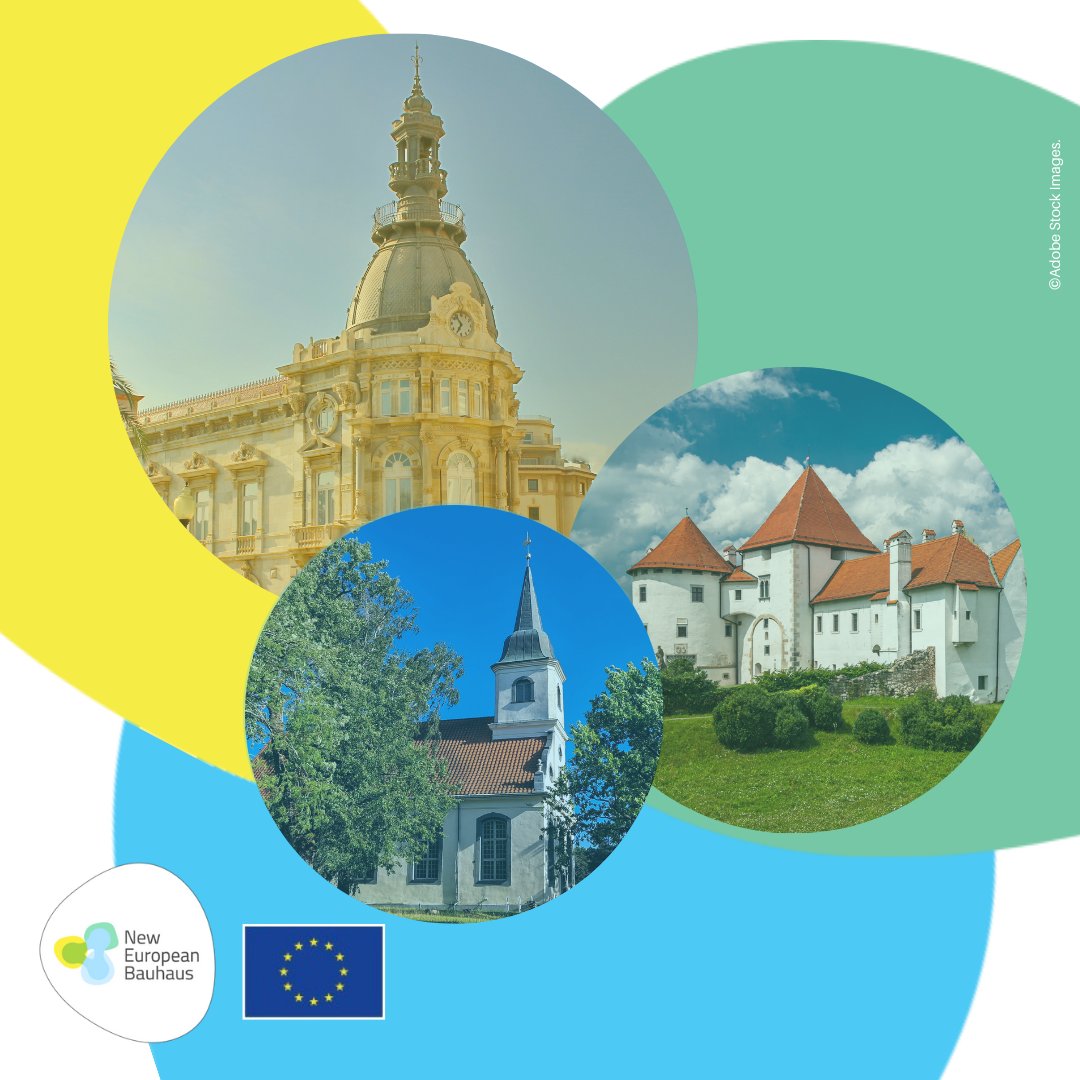 Beautiful & sustainable together!🏠💚 #LIFEProject LIFE Bauhausing Europe will transform 5⃣ public buildings & their neighborhoods in 5⃣ #EU cities following the #NewEuropeanBauhaus initiative. New article from @EU_BUILDUP here: europa.eu/!vDjNCv #EUGreenDeal