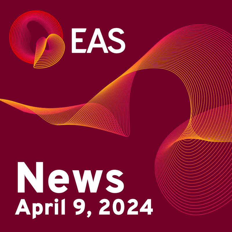 🍀🌿 As spring arrives, it means that the EAS Congress 2024 is coming up soon. This is one of your last chances to save money when registering. We're also starting a joint webinar series with the EAS LatAm group. Find out more: eas.to/NewsApr9_2024T @ProfKausikRay