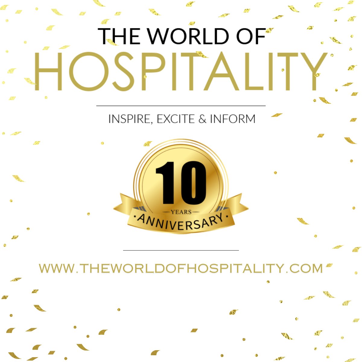 Celebrating 10 Years since we launched The World of Hospitality,  I would personally like to thank everyone involved including all of our  Staff, Advertisers, Subscribers, Readers &amp; Followers! a big thank  you from B2B Digital Media.

#10YearAnniversary #TheWorldofHospitality