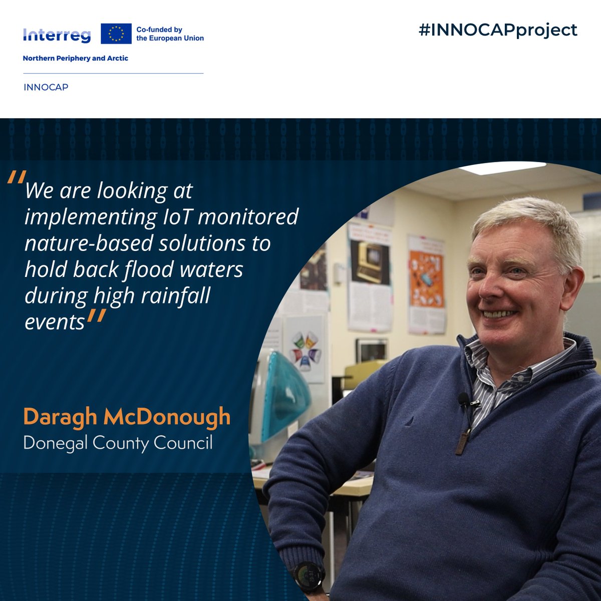 #INNOCAPproject partner @DaraghDonegal from @donegalcouncil 🇮🇪 about the #IoT solutions that the council will be implementing through this #interreg project. Watch the video: vimeo.com/907440098 @NPA2014_2020 @DonegalMaps @Donegal_ie