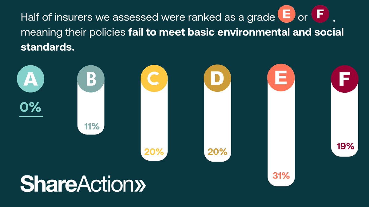 Many insurers are failing to meet the standards required to address global social and environmental crises Our ranking of 65 of the world's largest insurance companies highlights their failing policies & poor performance. Read the full report⬇ pulse.ly/smprzy6y6s