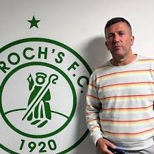 Saint Rochs gaffer Ian Kennedy will also be present on Sunday. This will be a great event for all candy and Pollok fans. Big thanks to former candy player Ryan dakhil and former candy player and coach Chris McFadyen for supporting this Sponsored by @1920StRochsSC 🖤🤍🤝💚🤍