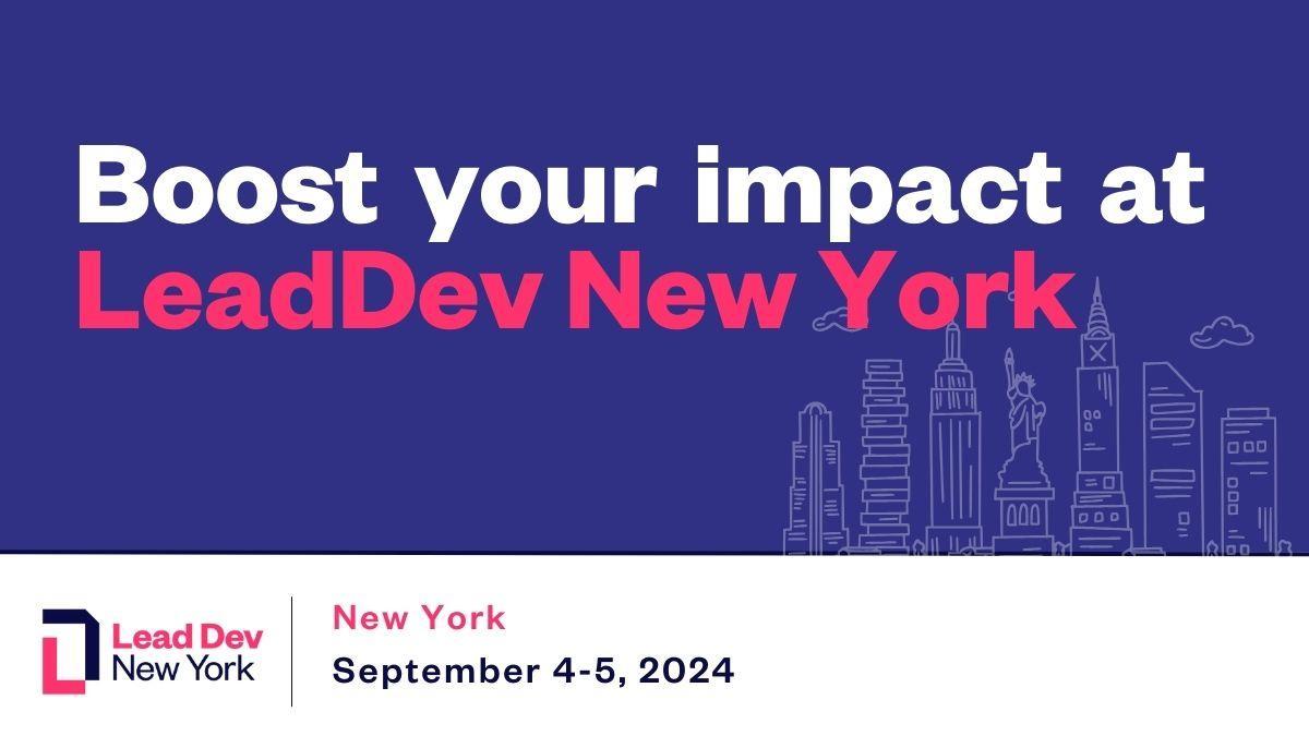 🚀 Excited to announce the launch of the #LeadDevNewYork agenda! 🎉 Dive into cutting-edge talks, workshops, and discussions designed to empower tech leaders. Our agenda is packed with sessions curated to elevate your leadership skills and ignite innova... bit.ly/3VWh6Te