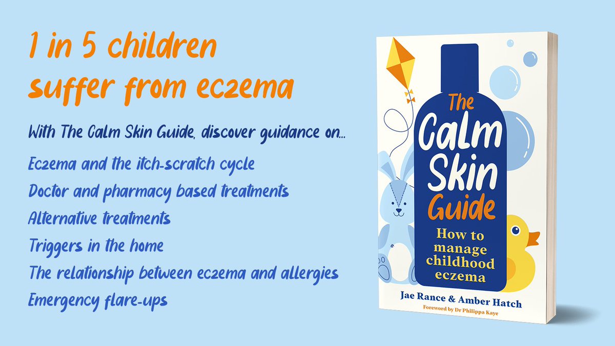 #TheCalmSkinGuide is available now 🫧 A parent's eczema care guide to soothe the itch and calm your child, from the founder of @ScratchSleeves profilebooks.com/work/the-calm-…