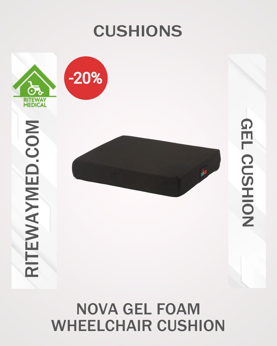 The Nova Gel Foam #WheelchairCushion provides superior comfort and pressure relief for wheelchair users. Designed with innovative gel foam technology for optimal support. Enjoy 20% off on this premium #cushion today. Buy Now: ritewaymed.com/product/nova-g… #gelcushion #backsupport