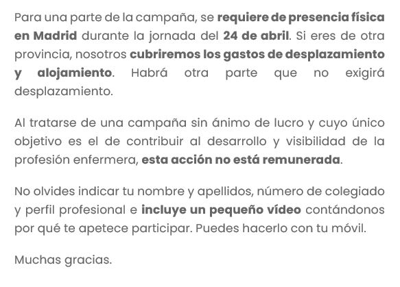 🔴 ¡Enfermera, enfermero, te estamos buscando!