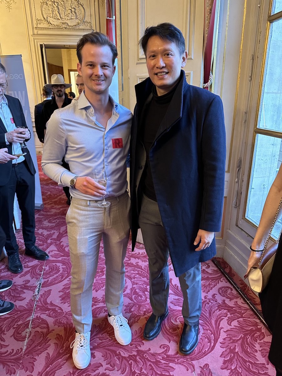 One for the books: we had the great honor of hosting the ⁦@binance⁩ CEO ⁦@_RichardTeng⁩ at the ⁦@Dogami⁩ soiree last night #pbw2024