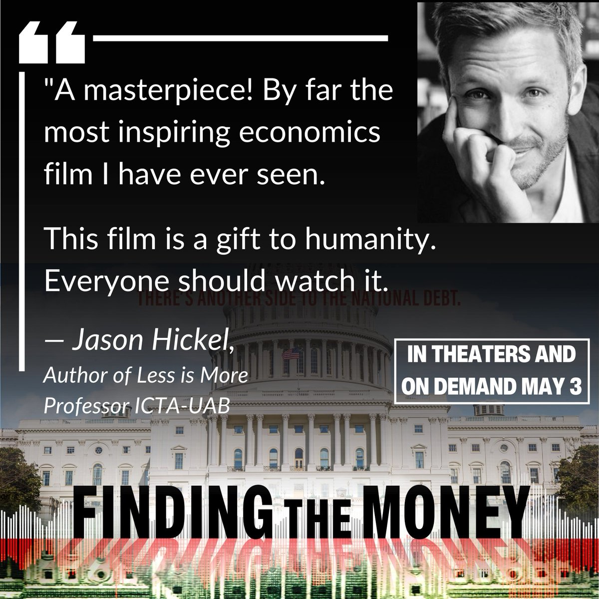 An honor to screen FINDING THE MONEY with @jasonhickel at UAB and discuss the exciting synthesis of #MMT w/ ecological economics and post growth visions for economies that thrive within planetary boundaries. The reason I made the film. COMING May 3: tinyurl.com/FTMWatch