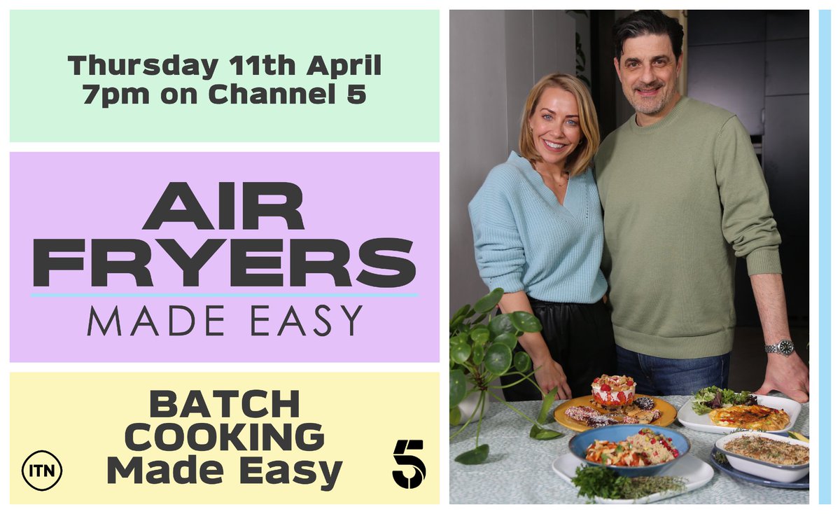 Air Fryers Made Easy EPISODE 3 OUT TONIGHT 7pm @channel5_tv Batch Cooking MADE EASY