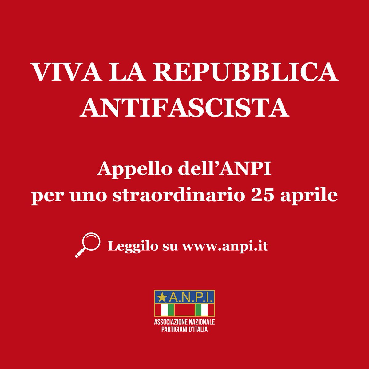 Il nostro appello per il #25aprile2024: anpi.it/viva-la-repubb…