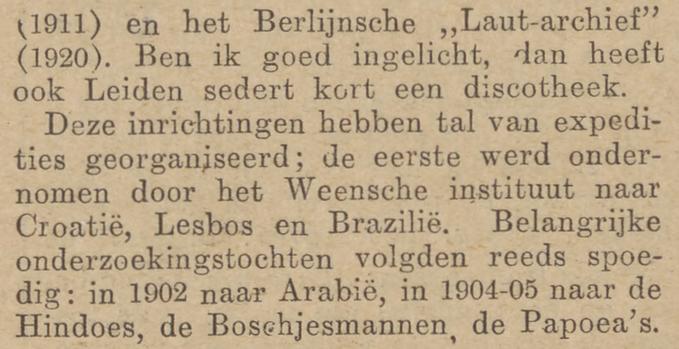 Leiden heeft sedert kort ook een discotheek! Algemeen Handelsblad, 20 oktober 1929 via @DelpherNL