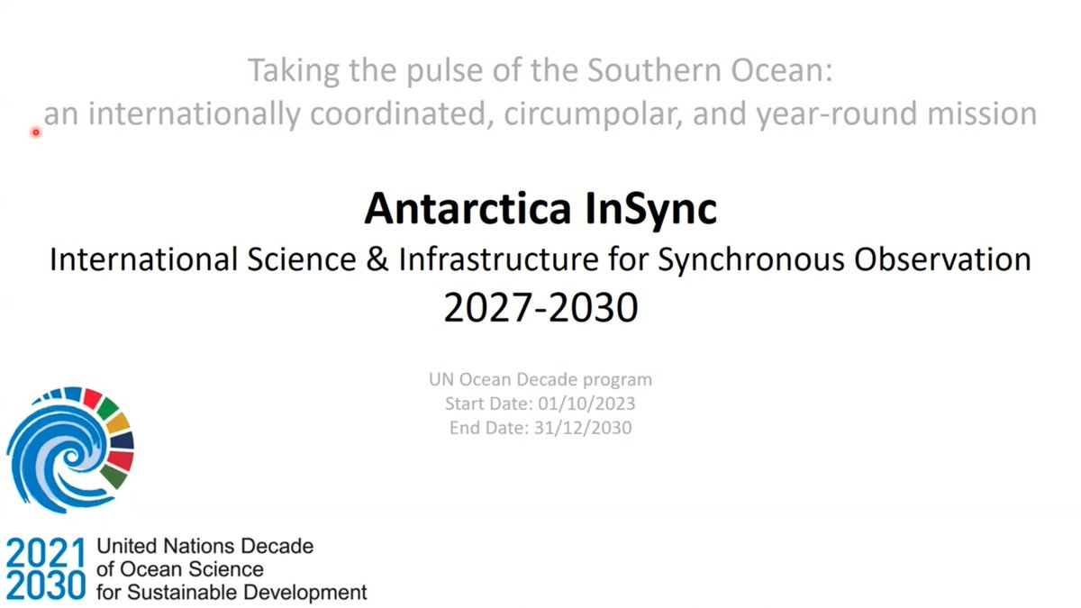 Antarctica Insync ❄️🌊 Recordings from last night seminar by Alexander Haumann (AWI) about this initiative: youtu.be/3xrv1qkBvVw A couple of workshops will also be organised at the next SCAR OSC, this summer on how to contribute to this project. @SCAR_Tweets