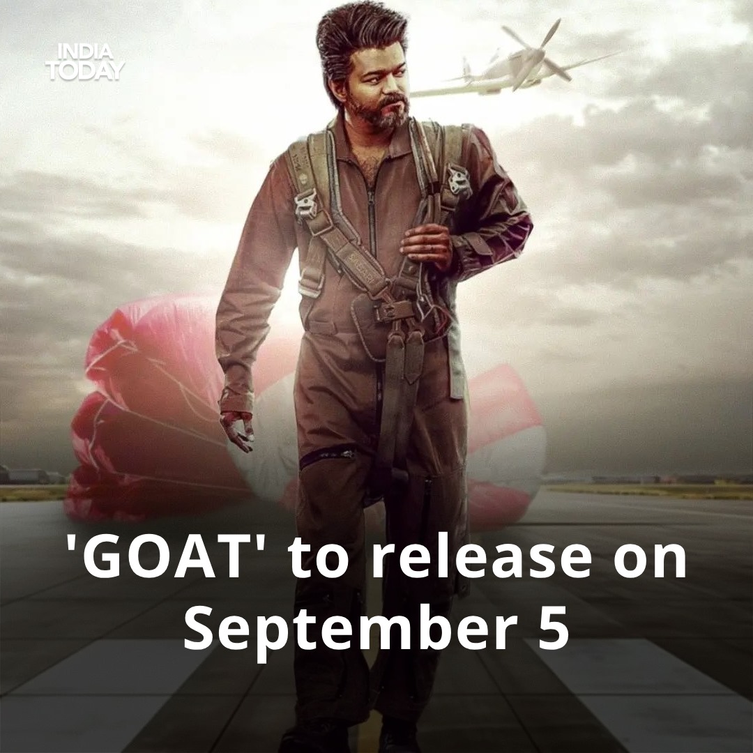 Thalapathy Vijay's much-anticipated film 'The Greatest of All Time' aka 'GOAT' will release on September 5. Read more: intdy.in/xaa715 #ThalapathyVijay #ActorVijay | @actorvijay