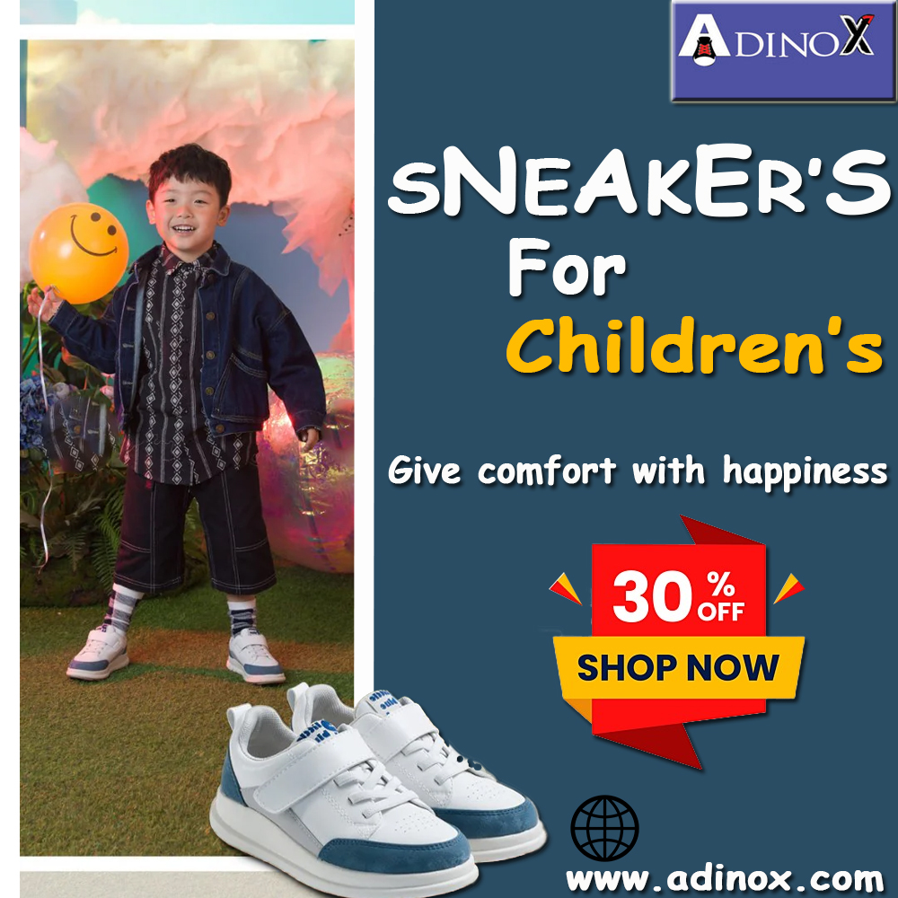 'Children's sneakers are more than just shoes; they're adventures waiting to happen, journeys waiting to be explored..#childhoodadventures From playground escapades to backyard explorations, every step is a story in the making #playtime #StepIntoFun'