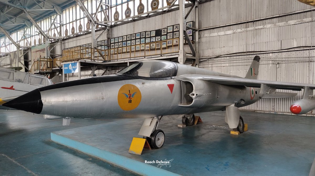 From the Palam Diaries! The Folland Gnat, also known as the 'Sabre Slayer' and the same aircraft, that #IAF's only #ParamVirChakra Nirmal Jeet Singh Sekhon piloted during his daring chase of Pakistani aircraft in 1971 war. #IAF #Palam #Museum