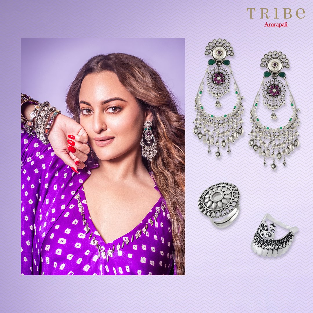 Sonakshi Sinha is giving us major style inspiration in silver jewellery pieces from Tribe!

#TribeAmrapali #SonakshiSinha #BollywoodFashion #BollywoodJewellery #Handcrafted #FashionJewelry #DesignInspo #JewelryDesign #StatementJewelry #JewelleryOfTheDay #MustHave #MadeInIndia